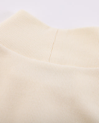 Fleeced high neck T Shirt (Cream)