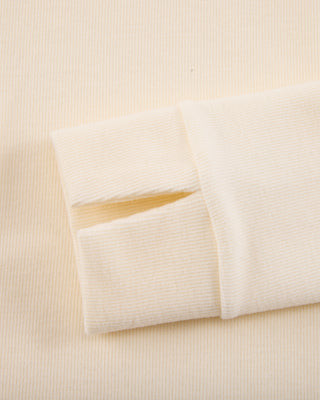 Fleeced high neck T Shirt (Cream)