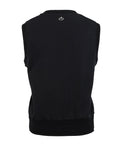 Ribbon Detailed Windproof Vest - Black