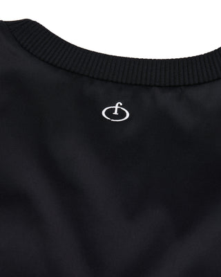 Ribbon Detailed Windproof Vest (Black)