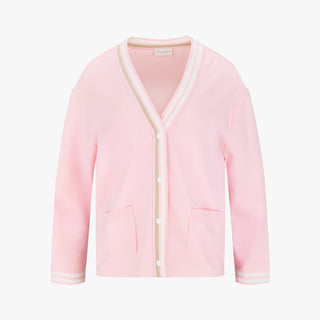 Loose Fit Pocket Cardigan (Pink)