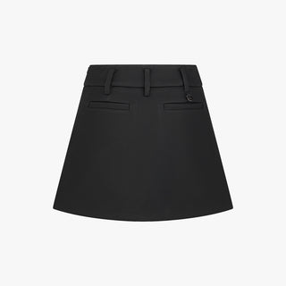 Suede Bonded Skirt (Black)