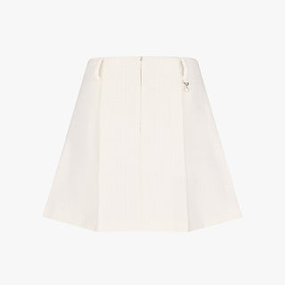 Tweed Balloon Skirt (Ivory)