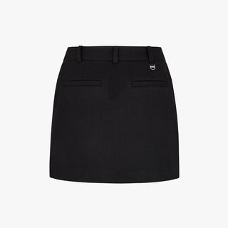 Brushed H-line Skirt (Black)