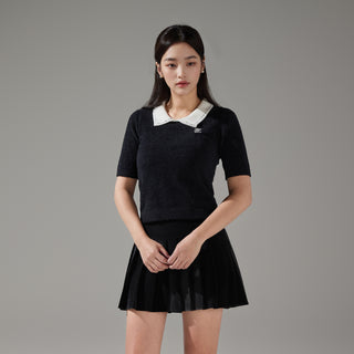 Fluffy Cropped Knit (Black)