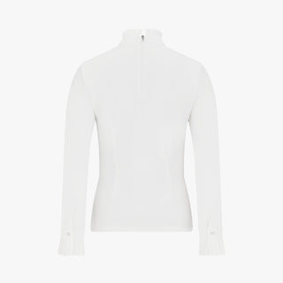 Pleats Turtle-neck Tshirt (Ivory)