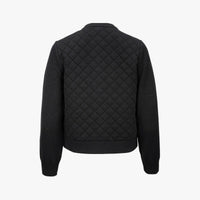[MADE IN JAPAN] Quilted Jacquard Cardigan (Black)
