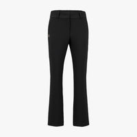 Pearl-Accented Semi-Bootcut Pants (Black)