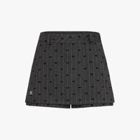 Layered Wrap Skirt (Charcoal Grey)