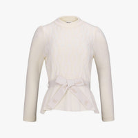 [MADE IN JAPAN] Ribbon Flare Knit (Cream)