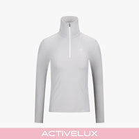 Half Zip-Up T-Shirt (Grey)