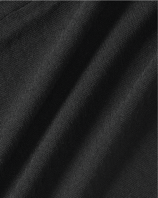 V Neck color scheme line cardigan (Black)