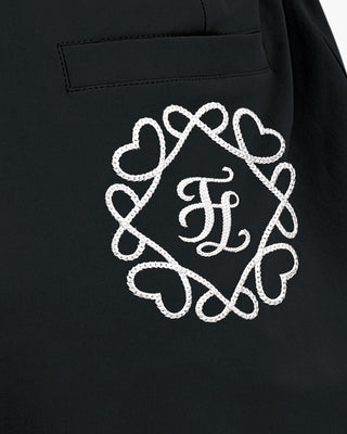 Heart symbol logo jumpsuit (Black)