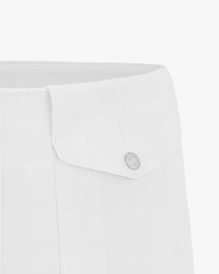 Pocket Capri Shorts (White)