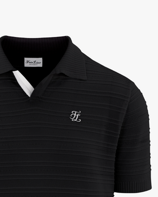 Men's Scasi Short Sleeved knit (Black)