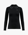 Crystal Collar Cooling T-shirt - Black