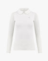 Crystal Collar Cooling T-shirt - White