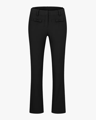Ribbon Pocket Bootcut Pants (Black)