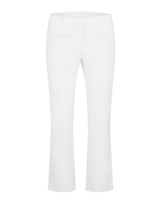 Ribbon Pocket Bootcut Pants (White)