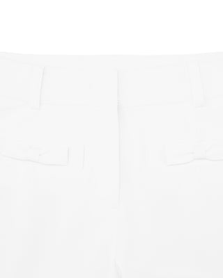 Ribbon Pocket Bootcut Pants (White)