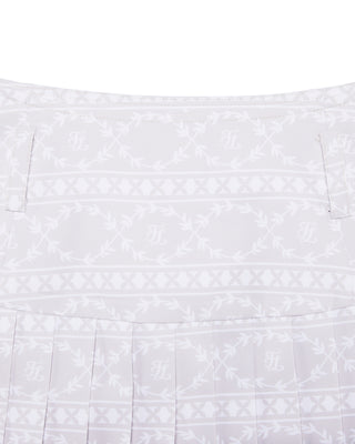 High Waist Pattern Skirt (Beige)