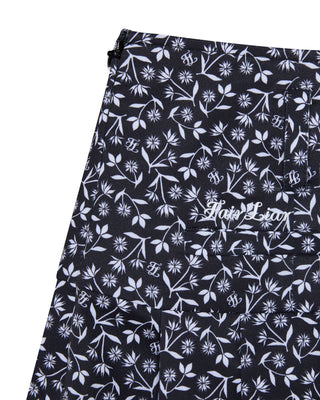 High Waist Pattern Skirt (Black)