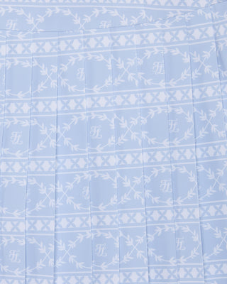 High Waist Pattern Skirt (Blue)