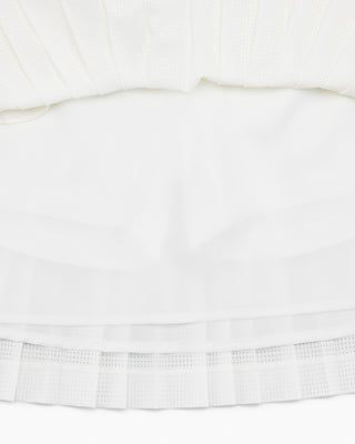 Magic Rib String Pleated Skirt (Ivory)