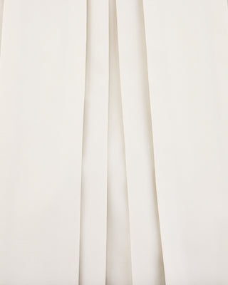 Logo Embellished Pleated Skirt (Beige)