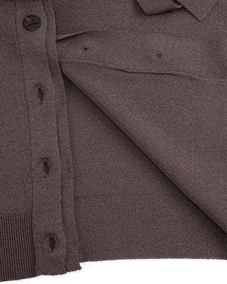 2 way Tie Knit Vest (Cocoa)