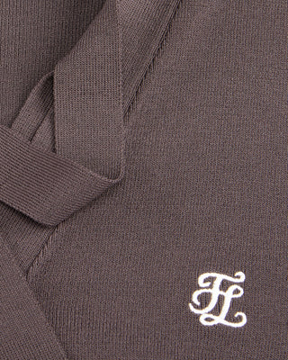 2 way Tie Knit Vest (Cocoa)