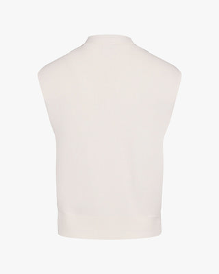 2 way Tie Knit Vest (Ivory)