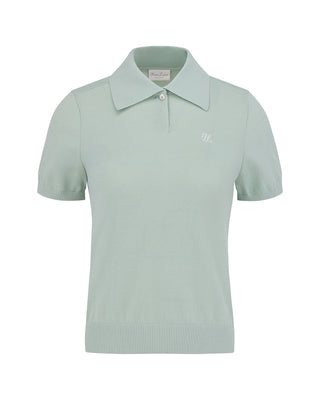 Pearl Point Short Sleeve Knit (Mint)