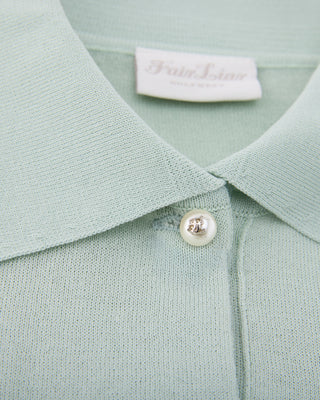 Pearl Point Short Sleeve Knit (Mint)