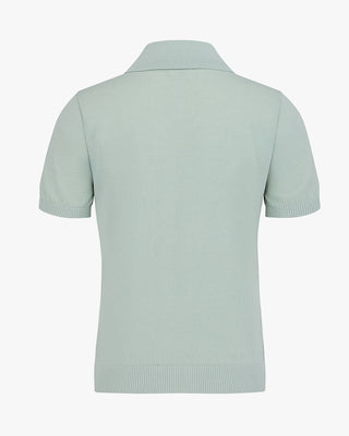 Pearl Point Short Sleeve Knit (Mint)