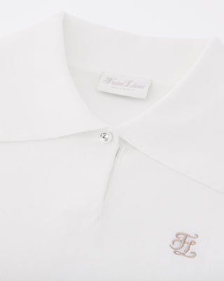 Pearl Point Short Sleeve Knit (White)