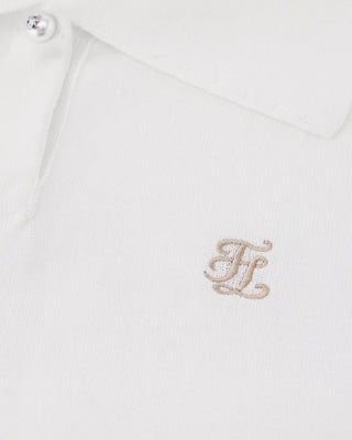 Pearl Point Short Sleeve Knit (White)