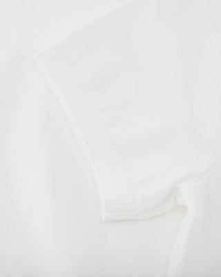 Pearl Point Short Sleeve Knit (White)