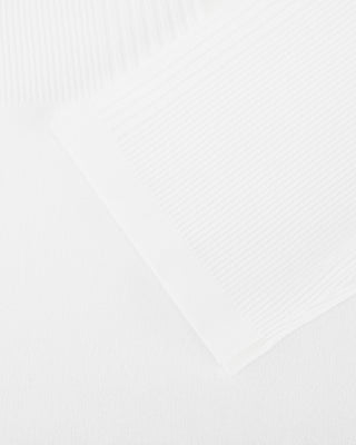 Open Collar Pearl Point Neck Knit (White)