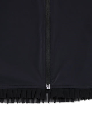 Cropped Cooling ZipUp T Shirt (Black)