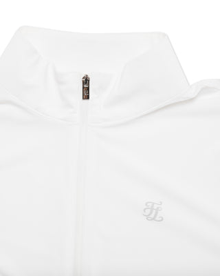 Cropped Cooling ZipUp T Shirt (White)