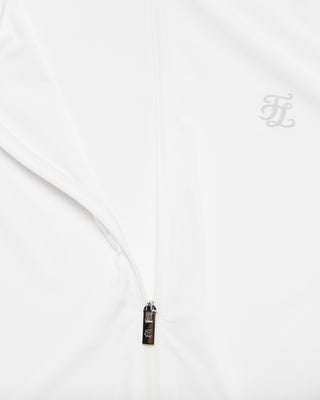 Cropped Cooling ZipUp T Shirt (White)