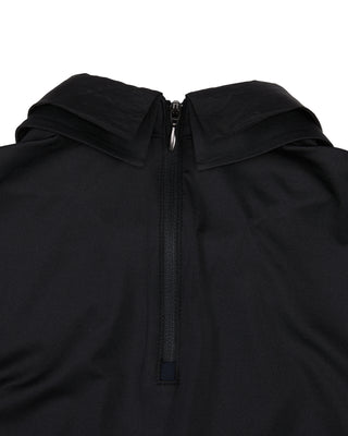 Front Shirring Sleeveless T Shirt (Black)