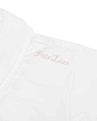 Front Shirring Sleeveless T Shirt (White)