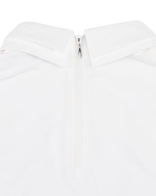 Front Shirring Sleeveless T Shirt (White)