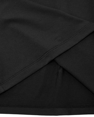 Big Collar Ribbon Sleeveless T Shirt (Black)