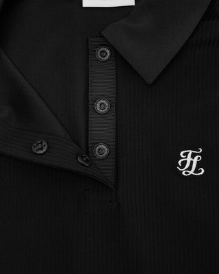 Patterned Ribbon Detachable T Shirt (Black)