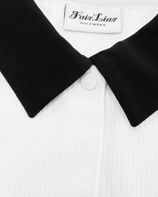 Patterned Ribbon Detachable T Shirt (White)