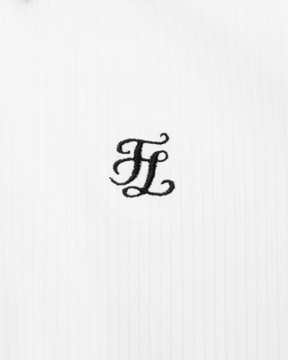 Patterned Ribbon Detachable T Shirt (White)