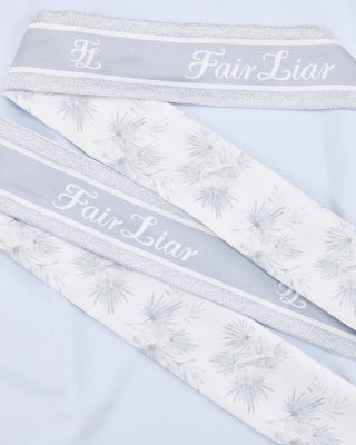 Botanical Scarf Set Sleeveless T Shirt (Blue)